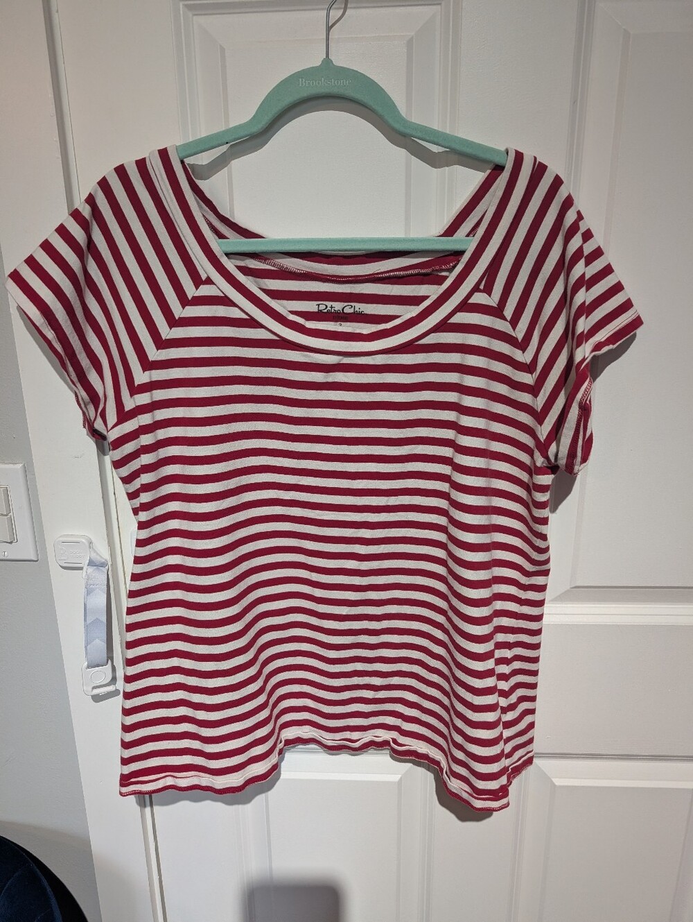 Torrid Retro Chic Red White Stripped Top